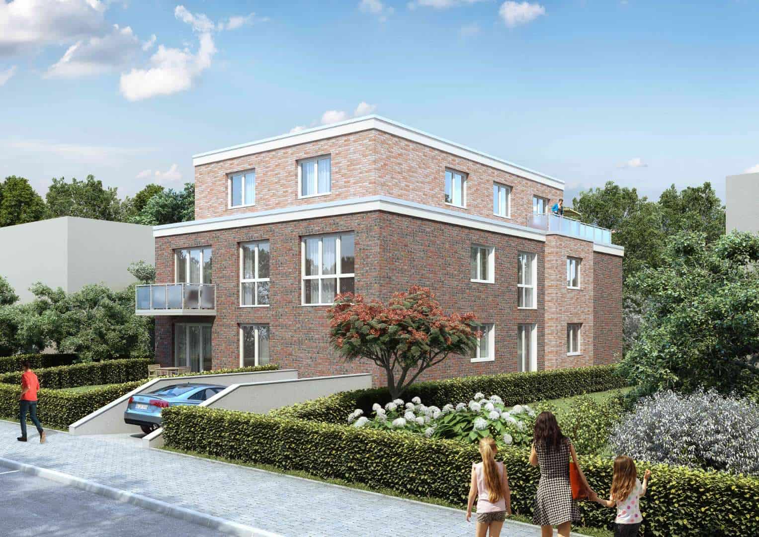 Frontansicht Eulenkrugstraße